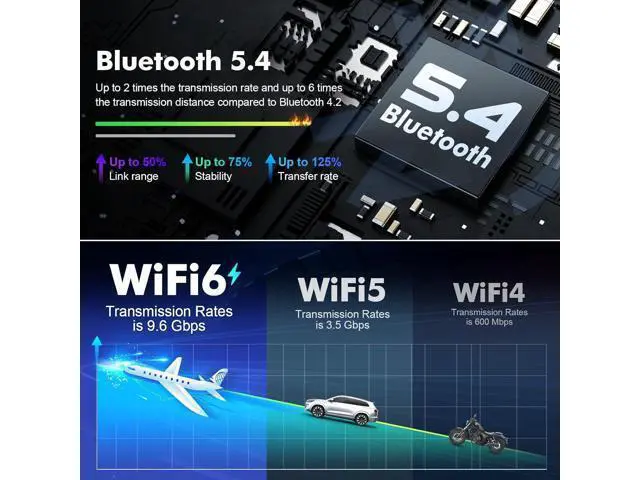 Alt view image 4 of 7 - 9 Inch IPS Touchscreen Android 13 Car Stereo for Dodge RAM 1500 2500 3500 2013-2018 with Wireless CarPlay & Android Auto 2+32GB Car Radio, Support WiFi6, Bluetooth 5.4, FM, Backup Camera (Manual AC)