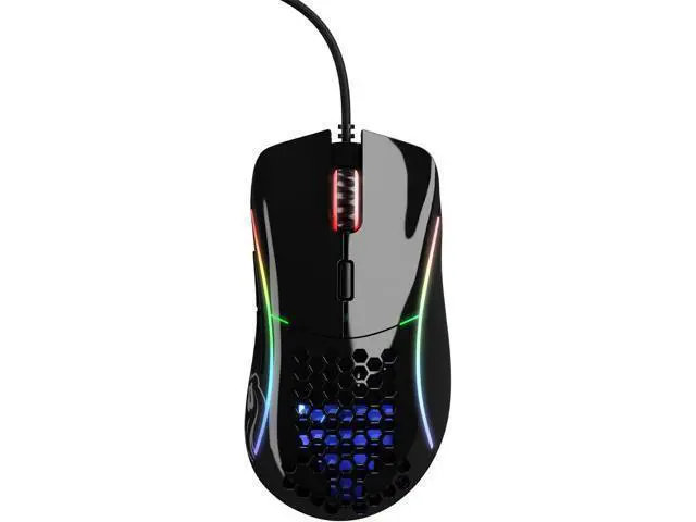 Alt view image 2 of 7 - Glorious Gaming Mouse - Glorious Model D Honeycomb Mouse - Superlight RGB PC Mouse - 68 g - Glossy Black Wired Mouse