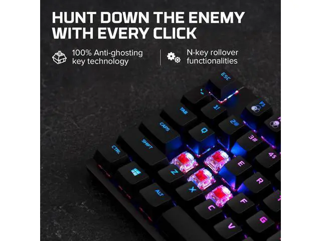 Alt view image 3 of 7 - HyperX Alloy Origins Core - Tenkeyless Mechanical Gaming Keyboard, Software Controlled Light & Macro Customization, Compact Form Factor, RGB LED Backlit, Linear HyperX Red Switch,Black