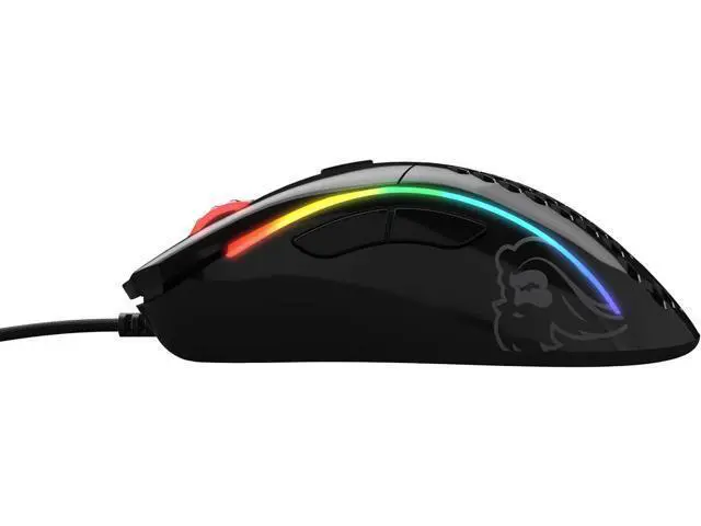 Alt view image 5 of 7 - Glorious Gaming Mouse - Glorious Model D Honeycomb Mouse - Superlight RGB PC Mouse - 68 g - Glossy Black Wired Mouse