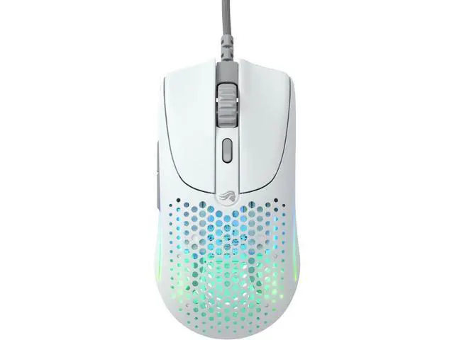 Alt view image 2 of 7 - Glorious Gaming Model O 2 Wired Gaming Mouse - 59g Ultralight, FPS, 26,000 DPI, Motion Sync, 80M Click Rated Switches, 6 Programmable Buttons, Ambidextrous, RGB, PTFE Feet - White