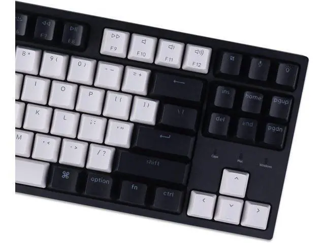 Alt view image 7 of 7 - Keychron C1 Mac Layout Wired Mechanical Keyboard, Gateron G Pro Red Switch, Tenkeyless 87 Keys ABS keycaps Computer Keyboard for Windows PC Laptop, White Backlight, USB-C Type-C Cable