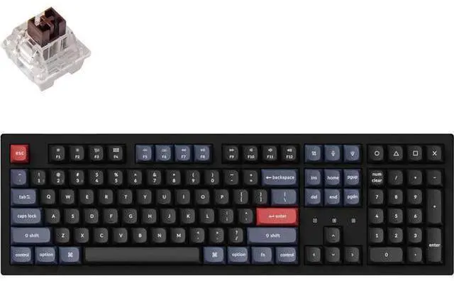 Main image of Keychron K10 Pro Wireless Custom Mechanical Keyboard, QMK/VIA Programmable Bluetooth/Wired White Backlight, Hot-swappable Keychron K Pro Brown Switch - For Mac Windows Linux