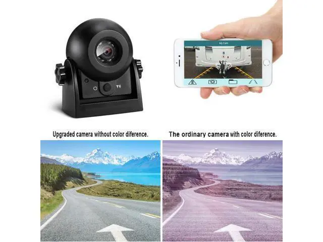 Alt view image 2 of 7 - Wireless Backup Camera,1080P HD Magnetic Rear View Camera for Truck/RV/Trailer, Works with CarPlay & Android Auto/inDash Screen, NoDrill Install, Rechargeable Battery, Night Vision, IP68
