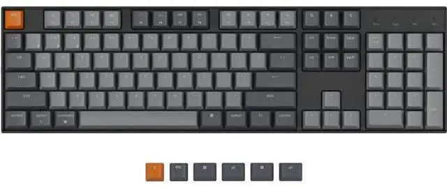 Main image of Keychron K10 Wireless Mechanical Gaming Keyboard, Hot-Swappable 104 Keys Full Size Gateron G Pro Brown Switch, White LED Backlight USB-C Wired Bluetooth Professional Office Keyboard for Mac/Windows
