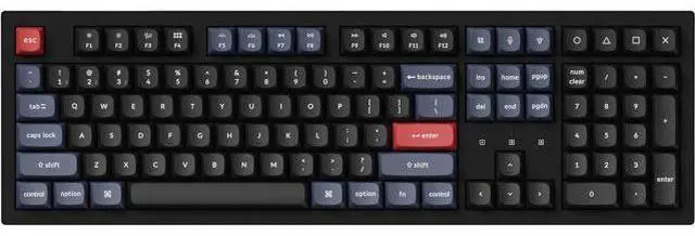 Main image of Keychron K10 Pro QMK/VIA Custom Wireless Mechanical Keyboard, Hot-Swappable Full Size 108 Keys Programmable White LED Backlit Brown Switch, Bluetooth/USB-C Wired Gaming Keyboard for Mac Windows Linux