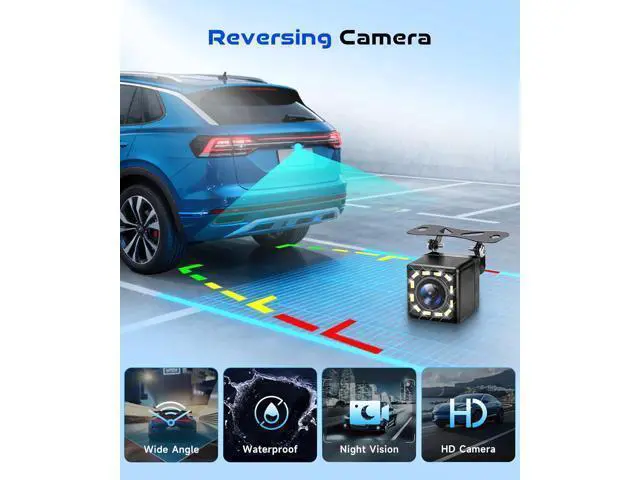 Alt view image 5 of 7 - 6.9-inch Single Din Car Stereo Wireless Carplay,1280X480P IPS Touch Screen Car Radio,5.0Bluetooth Audio,Night Vision Backup Camera,Mirror Link,EQ,GPS,Type-C/USB,SWC,7-Color Backlight,Mic,Android Auto