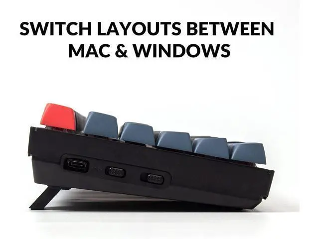 Alt view image 6 of 7 - Keychron K10 Pro QMK/VIA Custom Wireless Mechanical Keyboard, Hot-Swappable Full Size 108 Keys Programmable White LED Backlit Brown Switch, Bluetooth/USB-C Wired Gaming Keyboard for Mac Windows Linux