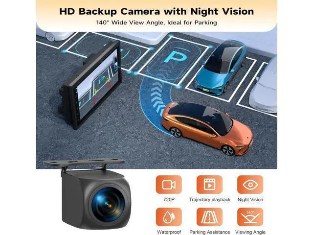 Alt view image 5 of 7 - Wireless Double Din Car Stereo with Bluetooth, Wireless CarPlay and Android Auto, Backup Camera, GPS Navigation, Free APK Download and Deletion, FM, Voice Control, Mirror Link (9"-4G+64G)