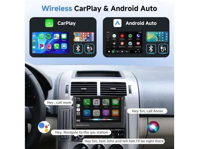 Alt view image 2 of 7 - Podofo Upgrade Wireless CarPlay Single Din Radio 7 Inch Flip Out Touchscreen Car Stereo with Wireless Android Auto Bluetooth Mirror Link AM/FM USB Car Play Car Audio Receiver HD Backup Camera