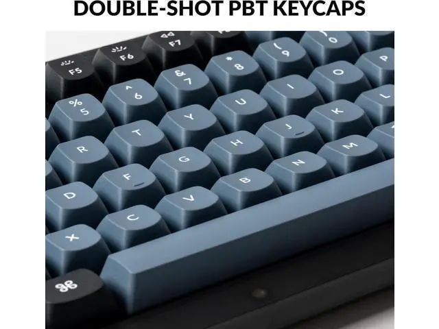 Alt view image 6 of 7 - Keychron V1 Wired Custom Mechanical Keyboard Knob Version, 75% Layout QMK/VIA Programmable with Hot-swappable Keychron K Pro Brown Switch Compatible with Mac Windows Linux (Frosted Black-Translucent)