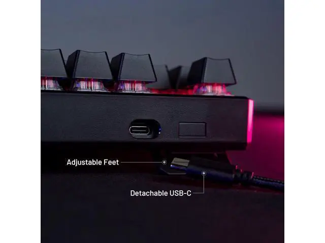Alt view image 7 of 7 - TECWARE Phantom+ 87 Key Mechanical Gaming Keyboard, RGB led, TKL 75% Keyboard, Thocky Sounding, Wraith Red Switch