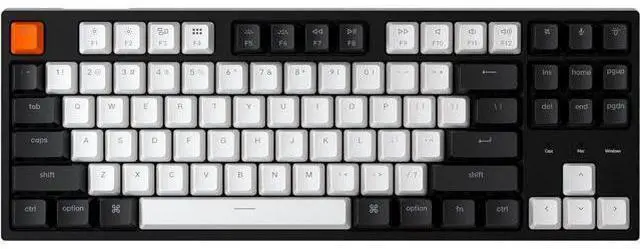 Main image of Keychron C1 Mac Layout Wired Mechanical Keyboard, Gateron G Pro Red Switch, Tenkeyless 87 Keys ABS keycaps Computer Keyboard for Windows PC Laptop, RGB Backlight, USB-C Type-C Cable