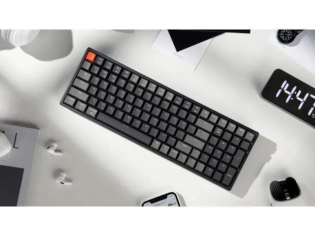 Alt view image 2 of 7 - Keychron K4 RGB Hot Swappable Mechanical Keyboard, 96% Layout Bluetooth Wireless/USB Wired Computer Keyboard with Gateron G Pro Red Switch Aluminum Frame for Mac Windows-Version 2