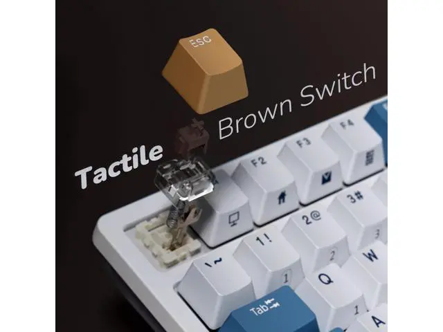 Alt view image 5 of 7 - RK ROYAL KLUDGE RK98 Wireless Mechanical Keyboard, Tri-Mode 2.4G/BT5.1/USB-C Hot Swappable Full Size Keyboard, RGB Backlit Gaming Keyboard, Massive Battery Software Support, Brown Switch