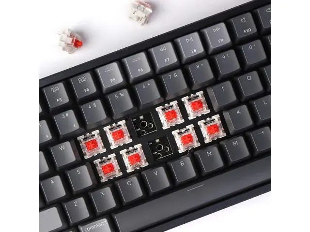 Alt view image 3 of 7 - Keychron K4 RGB Hot Swappable Mechanical Keyboard, 96% Layout Bluetooth Wireless/USB Wired Computer Keyboard with Gateron G Pro Red Switch Aluminum Frame for Mac Windows-Version 2