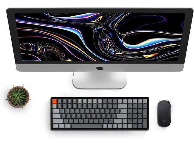 Alt view image 5 of 7 - Keychron K4 RGB Hot Swappable Mechanical Keyboard, 96% Layout Bluetooth Wireless/USB Wired Computer Keyboard with Gateron G Pro Red Switch Aluminum Frame for Mac Windows-Version 2
