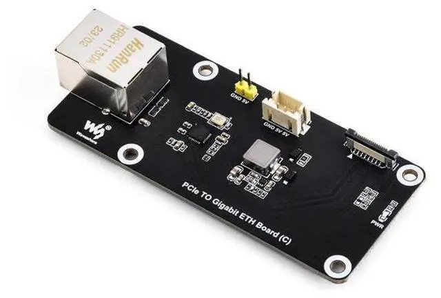 Main image of PCIe to Gigabit ETH Board for Raspberry Pi 5, PCIe Adapter Support Raspberry Pi OS, Support Power Supply via PCIe Cable, Driver-Free, Plug and Play