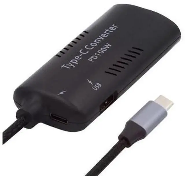Main image of Rectangle Power Thinpad X1 Input to 100W Dual Type C USB-C and Type-A Output PD Emulator Trigger Charge Cable