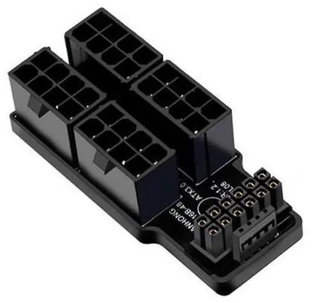 Main image of 12VHPWR ATX3.0 PCI-E 5.0 Power Modular Adapter to Four ATX 8P Up Angled 90 Degree for 4080 5090TI 16Pin 12+4P Graphics Card