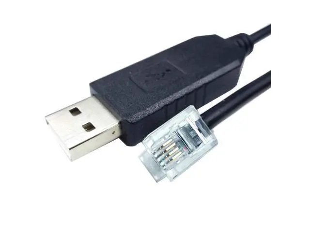Main image of USB to RJ11 RJ12 Control Cable for Celestron Nexstar eq6 PC Link to Hand-Controller RS232 Serial Converter Cable