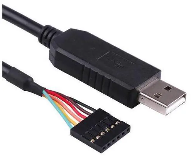 Main image of FT232RL USB to Serial TTL 3.3V UART Level Converter Cable 6 Way Pin 0.1 Pitch Terminated, Works Galileo Gen2 Boards/BeagleBone Black/Minnowboard Max More 6FT Compatible TTL-232R-3V3