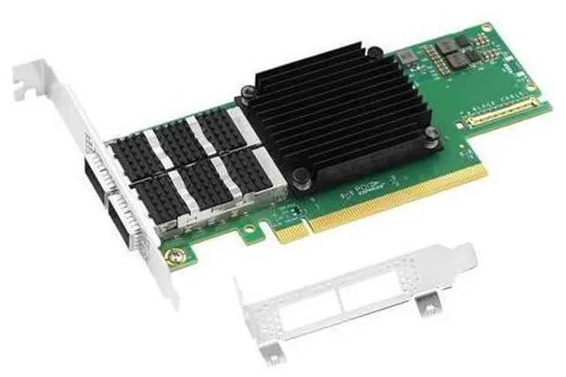 Main image of PCle x16 Dual-Port Fiber 200G QSFP56 Ethernet Network Adapter Compatible with Mellanox connectX-6 Ex Based
