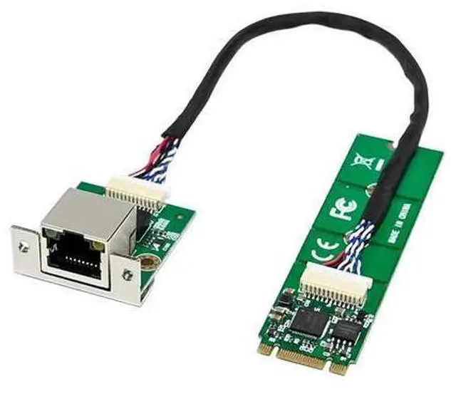 Main image of M.2 B+M Key to 2.5G Ethernet Adapter - NIC with Intel I226V, 100/1000/2500 Mbps RJ45 Stable Connection Cable Length 20cm, Compatible with OpenWRT | Windows | Linux | Server | PC | SBC (M.2 B+M Key)