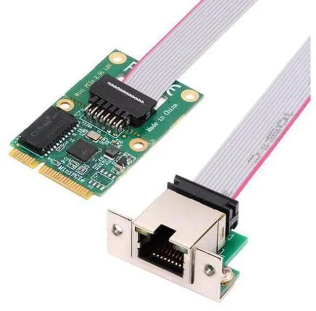 Main image of 2500Mbps 2.5Gbps to Mini PCI-E PCI Express GBE Gigabit 1000Mbps Ethernet Network LAN Cable Adapter for Desktop Motherboard