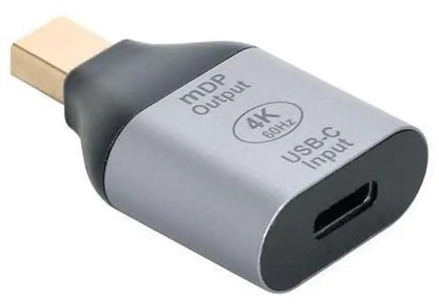 Main image of USB-C Type C Female Source to Mini Displayport DP Sink HDTV Adapter 4K 60hz 1080p for Tablet & Phone & Laptop (Not Work for MINI-DP Host to Type-C Monitor)