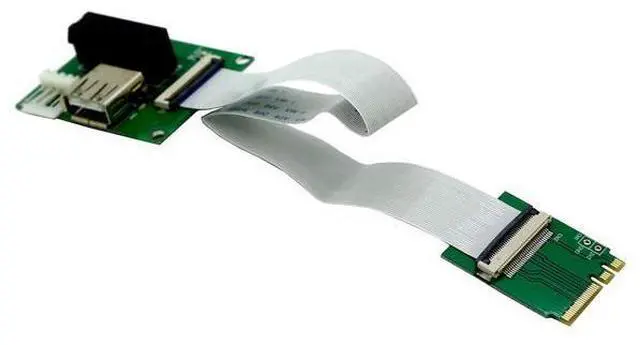 Main image of PCI-E Express X1/UB to M.2 A/E Key Adapter Card with FPC Cable