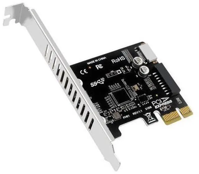 Main image of 5Gbps Type-E USB 3.1 Front Panel IDC Socket & USB3.0 20Pin to PCI-E 1X Express Card VL805 Adapter for Desktop Motherboard