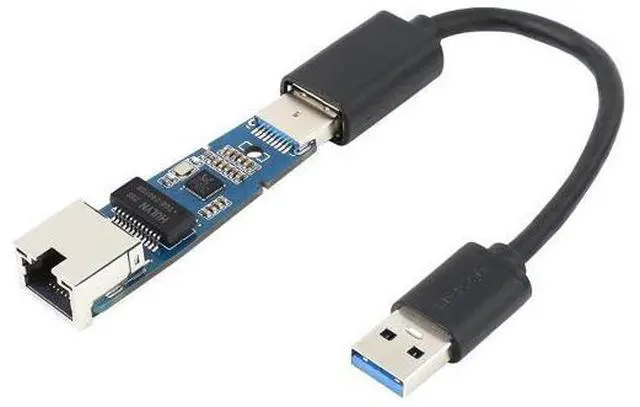 Main image of USB 3.2 Gen 1 to Gigabit Ethernet Converter, USB to Ethernet Adapter with 10/100/1000Mbps Network Standard, RTL8153 Controller, Support Win10/8.1/8/7/Mac/Linux/Android, Driver Free, Plug and Play