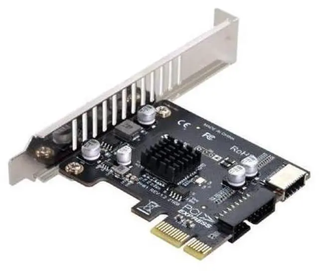 Main image of 5Gbps Type-E USB 3.1 Front Panel Socket & USB 2.0 to PCI-E 1X Express Card VL805 Adapter for Motherboard