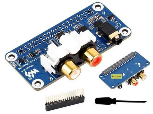 Main image of PCM5122 HiFi I2S DAC Sound Card Audio Board Compatible with Raspberry Pi 5/4B/3B+/3B/Pi Zero W/Zero 2W/Pico W/Pico 2W, Stereo Encoding/Decoding, Onboard 3.5mm Headphone Jack & RCA Connector