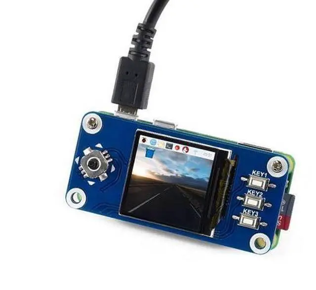 Main image of 1.3inch LCD Display HAT for Raspberry Pi 4B/3B+/3B/2B/Zero/Zero W/Zero WH, IPS Screen 240x240 Pixels RGB, 65K Display Color with Embedded Controller Communicating via SPI Interface