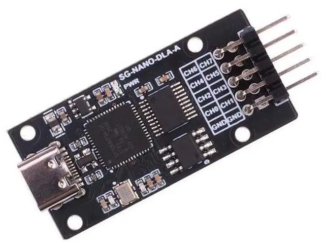 Main image of 8-Ch Mini USB Logic Analyzer Base on CY7C68013A Chip with Sigrok PulseView Compatible with Windows/Linux/Mac