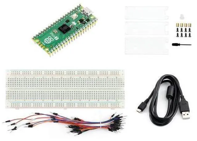 Main image of Pre-soldered Raspberry Pi Pico 2 Microcontroller Board Starter Kit, Based on Rasp Pi RP2350 Microcontroller Chip, with Dual-core and Dual-Architecture Design, Running up to 150 MHz, 4 Items