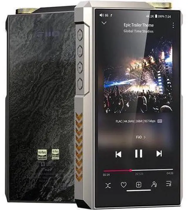 Main image of M27 Android HiFi Music Player, Dual ES9039SPRO DACs, 8GB+256GB with Dual microSD, 5000mW Balanced Amp, 3.5/4.4/6.35mm Outputs, LDAC/aptX Lossless, 31-Band PEQ(Titanium Alloy Edition)