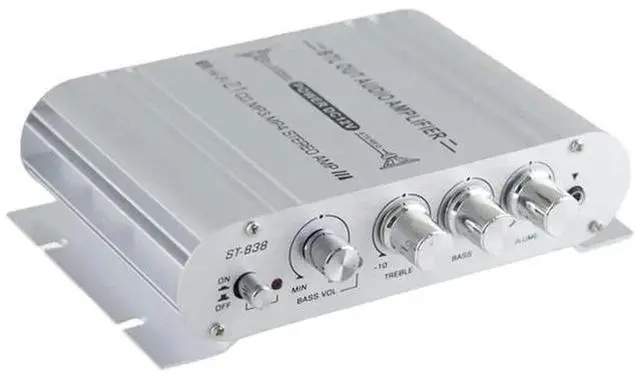 Main image of 2.1 Channel Mini Power Amplifier with Subwoofer Output Audio Stereo Bass Amp 20Wx2+40W 12V for Home Car Meeting Theater
