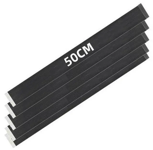 Main image of 5pcs FPC Ribbon Flat Cable 0.5mm Pitch 20pin for USB2.0 Flat FPC 480Mbps Compatible with FPV HDTV Camera Multicopter Aerial Photography (50cm)