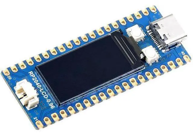 Main image of RP2040 MCU Board with Pre-Soldered Header, Onboard 0.96inch 160x80 IPS LCD Display, Pico-Like MCU Board Based on Raspberry Pi RP2040, Dual-Core Arm Cortex M0+ Processor
