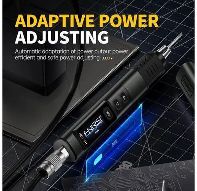 Alt view image 7 of 7 - HS-02B 100W Portable Corded Soldering Iron Kit with Storage Case, 2S Fast Heating, 212-842, Pre-set 3 Groups Temperature, 3 210 Soldering Tips, Smart Soldering Iron Pen for Electronics Repair