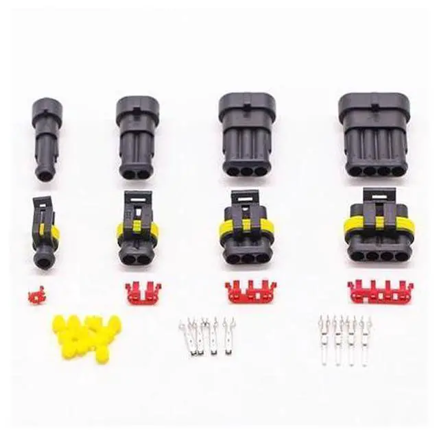 Alt view image 5 of 5 - 662/708/1004pcs HID Waterproof Connectors 1/2/3/4 Pin 26 Sets Car Electrical Wire Plug Truck Harness 300V 12A Fast Delivery(708pcs and pliers)