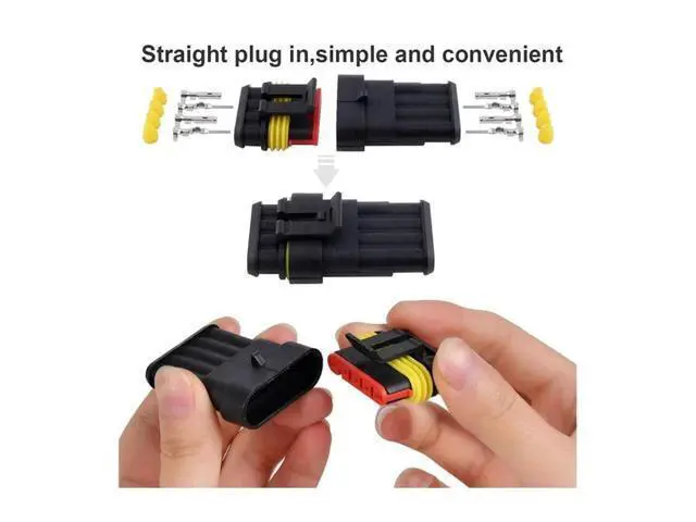 Alt view image 4 of 5 - 662/708/1004pcs HID Waterproof Connectors 1/2/3/4 Pin 26 Sets Car Electrical Wire Plug Truck Harness 300V 12A Fast Delivery(708pcs and pliers)