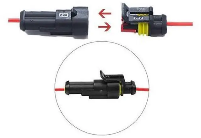Alt view image 5 of 7 - 708/1004pcs 1/2/3/4/5/6 pin HID sealed waterproof wire connector Compatible With car Electrical waterproof set 300V 12A Fast Delivery(662pcs)