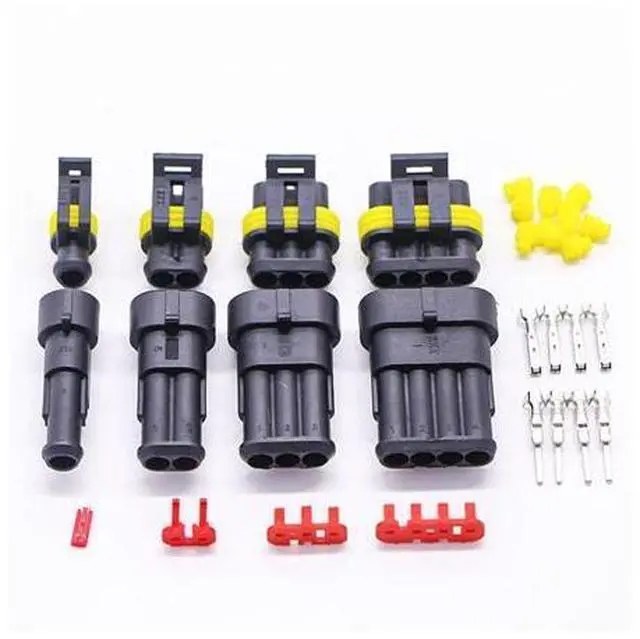 Alt view image 7 of 7 - 708/1004pcs 1/2/3/4/5/6 pin HID sealed waterproof wire connector Compatible With car Electrical waterproof set 300V 12A Fast Delivery(662pcs)