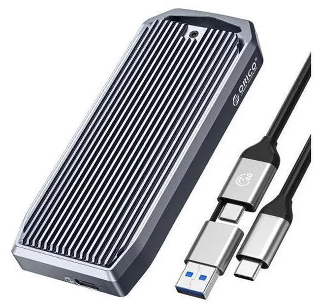 Main image of USB4 40Gbps M.2 SSD Enclosure, Supports Up to 8TB M.2 NVMe SSDs, Finned Aluminum Alloy Case, USB-C to USB-A&C 2-in-1 Cable, Plug and Play, Compatible with Thunderbolt 3/4, USB 3.2/3.1/3.0- M2V01