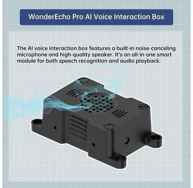 Alt view image 2 of 4 - WonderEcho Pro AI Voice Module for TonyPi Upgrade with Large AI Models and AI Voice Interaction Large Language Models ChatGPT, TonyPi AI Upgrade Kit
