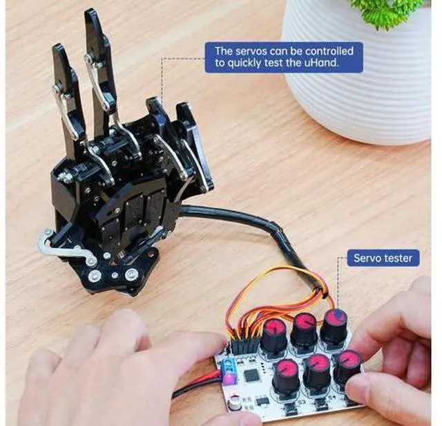 Alt view image 3 of 7 - Robot Hand Five Fingers Support Secondary Development Solely Movement Bionic Robot Mechanical Arm Hand DIY RobotRight Hand